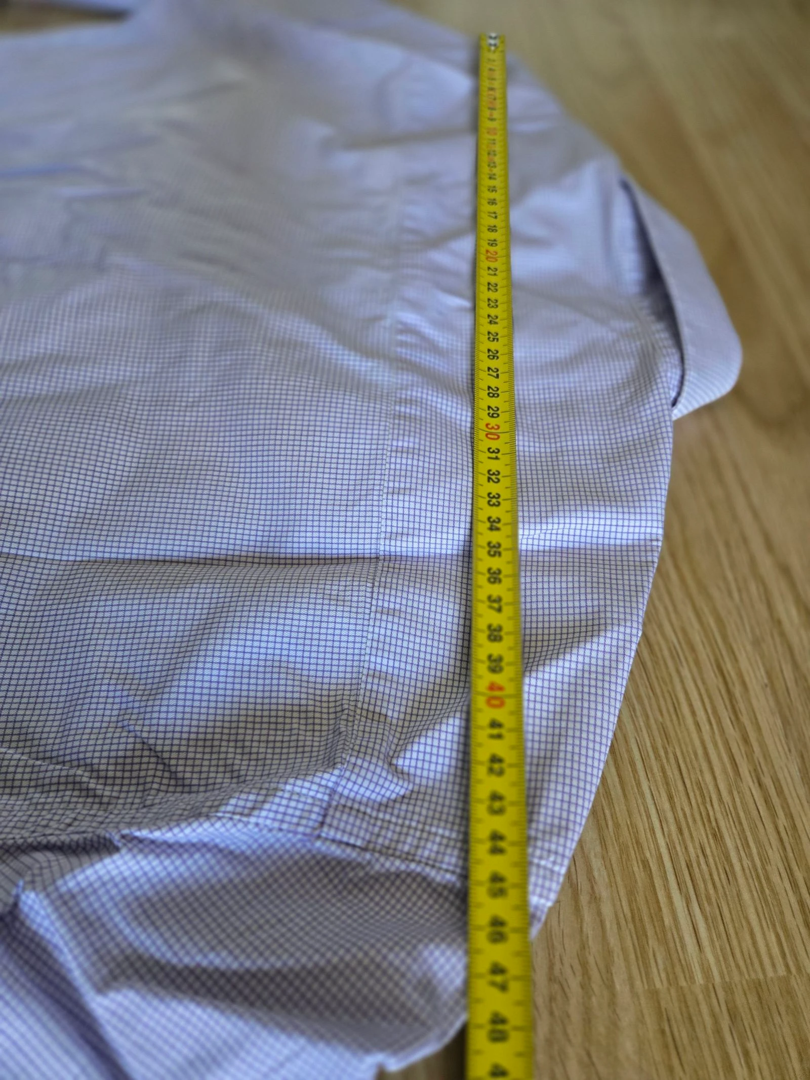 Purple Checkered Shirt Café Coton size M – photo 5
